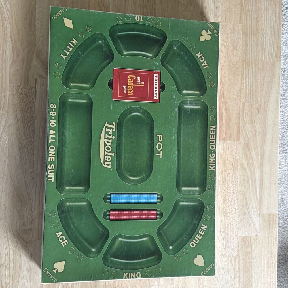 TRIPOLEY SPECIAL EDITION #300 - VINTAGE 1960 CADACO MICHIGAN RUMMY GAME + BONUS